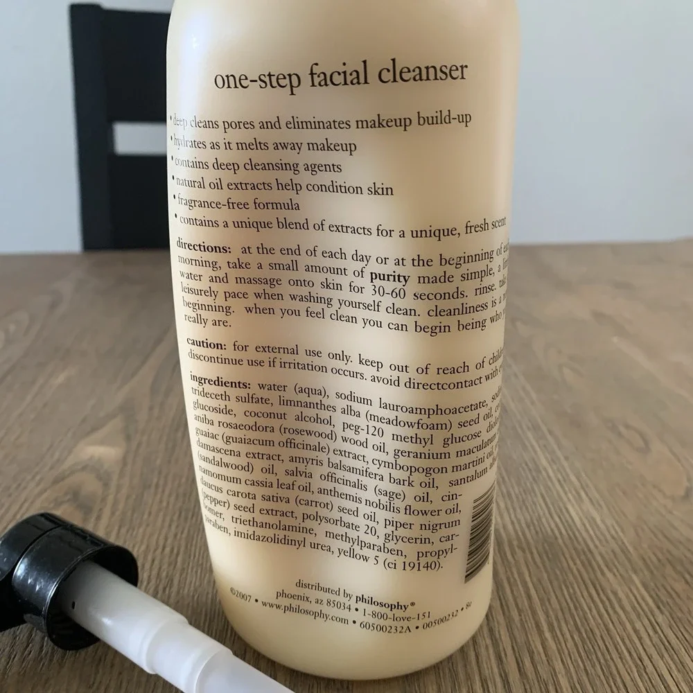 Philosophy Purity Made Simple One Step Facial Cleanser 32 oz With Pump